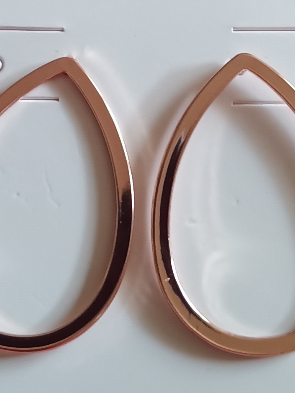 A NEW DAY ROSE GOLD TONE TEARDROP EARRINGS - Picture 2 of 3